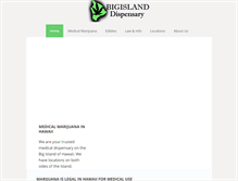 Tablet Screenshot of bigislanddispensary.com